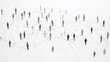 © TSUCHAXAYA - Abstract representation of people networked together symbolizing connectivity and communication in modern society.