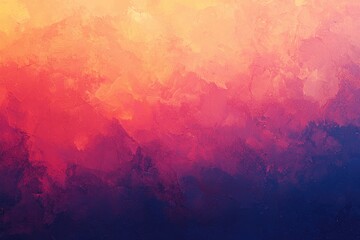 Poster - Abstract Gradient Painting with Warm and Cool Tones