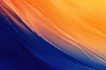 Canvas Print - Abstract Swirling Blue and Orange Background