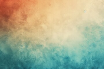Poster - Abstract Textured Background with Orange, Yellow, and Teal Colors