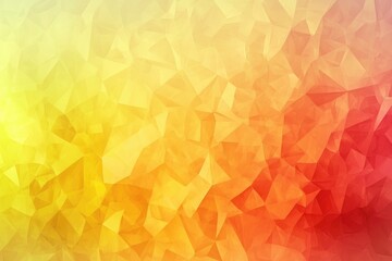 Poster - Abstract Yellow to Red Gradient with Polygonal Pattern