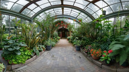 Canvas Print - Greenhouse Interior