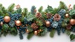 © Nataliya - Christmas composition of tree branches and gifts