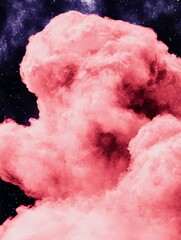 Wall Mural - A deep space gradient background fading from dark blue to rich purple with subtle starlike speckles evoking the vastness of outer space and a sense of mystery