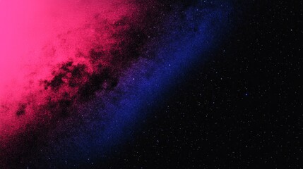 Wall Mural - A deep space gradient background fading from dark blue to rich purple with subtle starlike speckles evoking the vastness of outer space and a sense of mystery