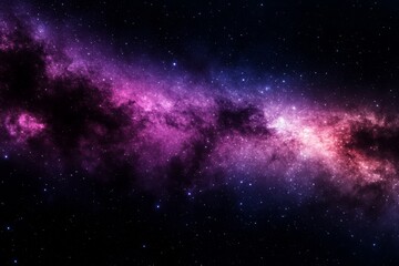 a deep space gradient background fading from dark blue to rich purple with subtle starlike speckles 