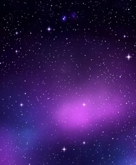 Wall Mural - A deep space gradient background fading from dark blue to rich purple with subtle starlike speckles evoking the vastness of outer space and a sense of mystery