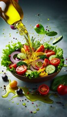 Poster - frischer Salat