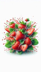 Wall Mural - Erdbeeren