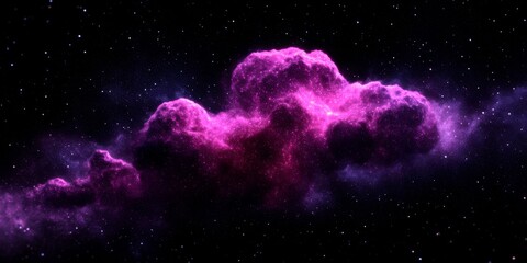 Wall Mural - A deep space gradient background fading from dark blue to rich purple with subtle starlike speckles evoking the vastness of outer space and a sense of mystery