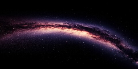 Wall Mural - A deep space gradient background fading from dark blue to rich purple with subtle starlike speckles evoking the vastness of outer space and a sense of mystery