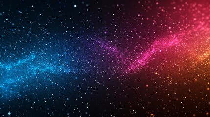 Wall Mural - A deep space gradient background fading from dark blue to rich purple with subtle starlike speckles evoking the vastness of outer space and a sense of mystery