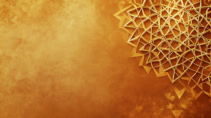 Wall Mural - Stylish Islamic Star Pattern in Corner