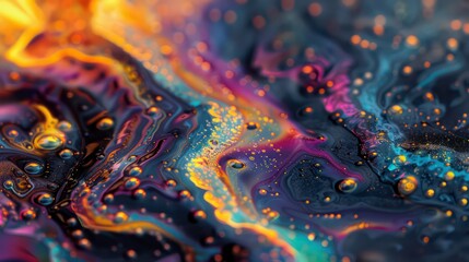 Wall Mural - abstract background with vibrant colors and swirling patterns, resembling cosmic nebula.