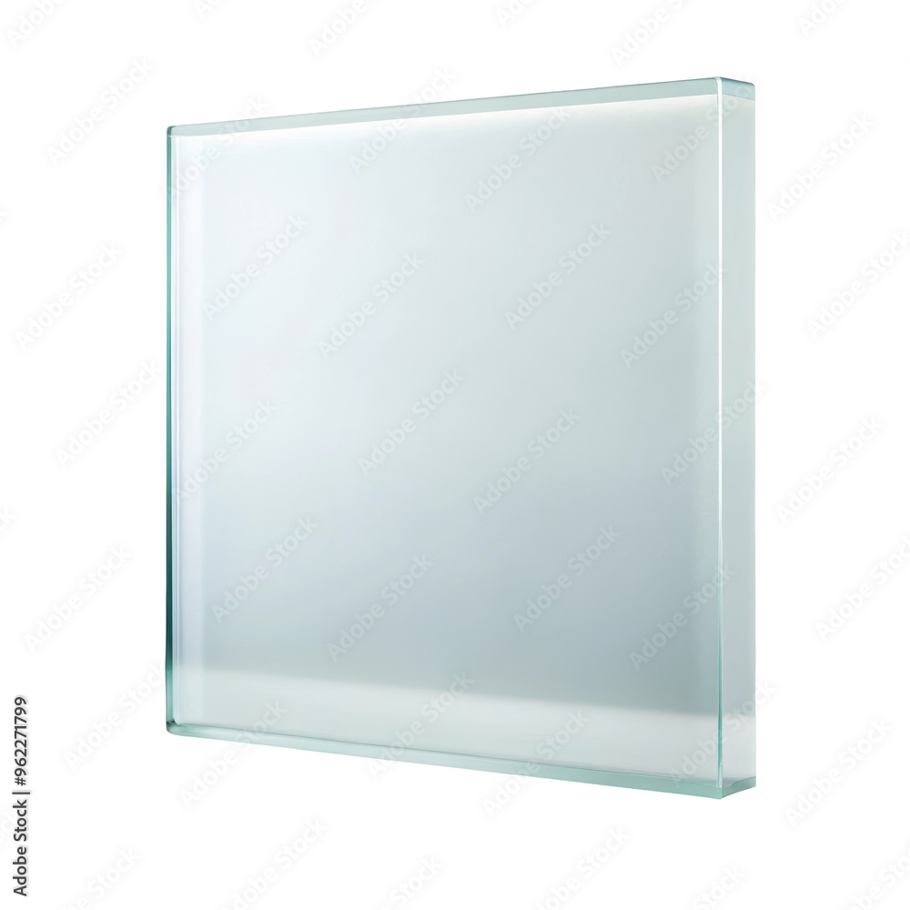 Frosted glass panel rectangular in shape with a modern style, ideal for ...