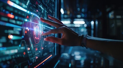 Poster - Futuristic Technology Interface