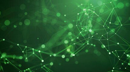 Poster - Abstract Green Network Background