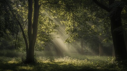 Wall Mural - Enchanted Forest Light