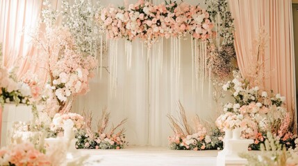 Elegant Floral Wedding Backdrop