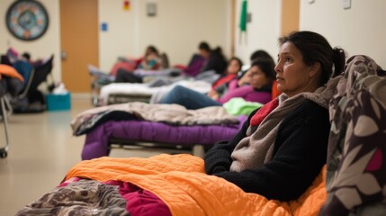 Wall Mural - Refugee Shelter Interior