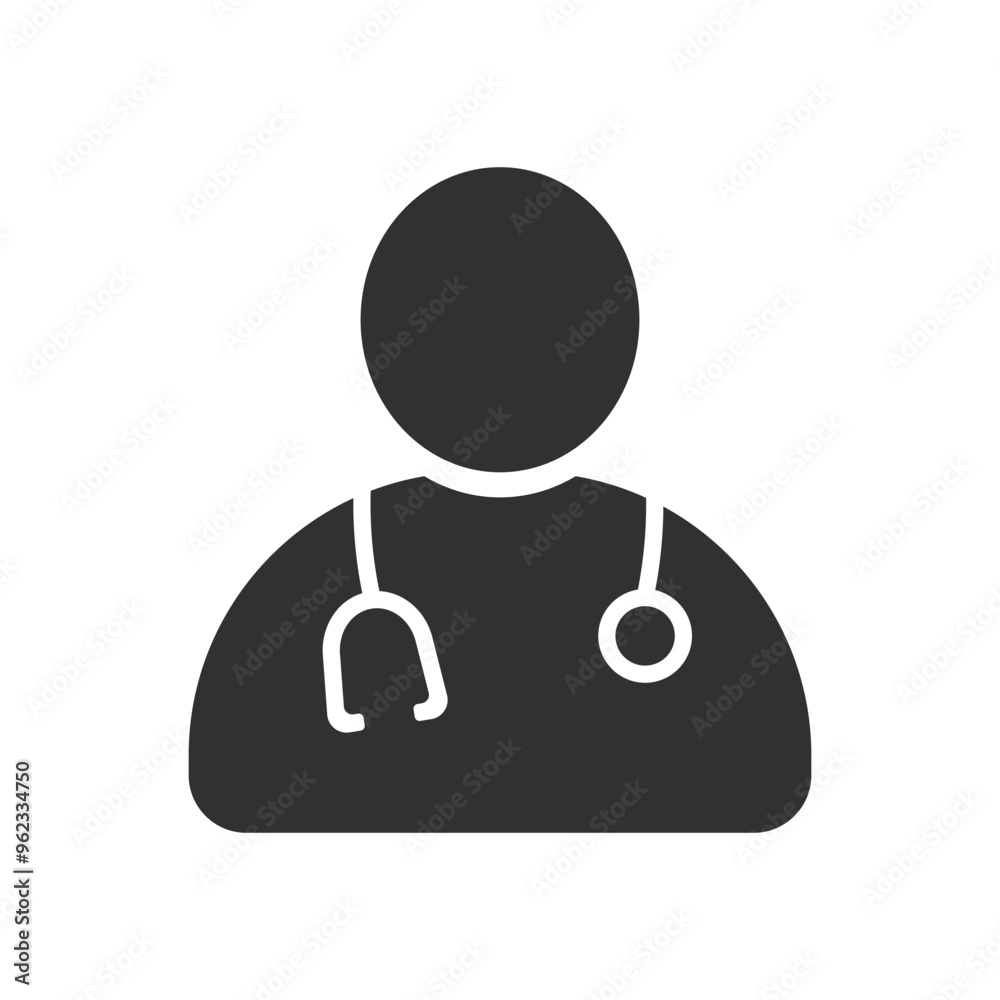 Doctor icon vector illustration isolated on white background Stock ...