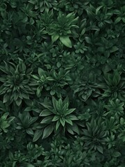 Wall Mural - Green floral background, perfect for a fresh and natural design.