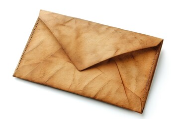 Poster - A brown leather envelope placed on a clean white surface