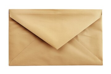 Aufkleber - A brown envelope with a simple white background, ideal for illustrations or designs related to communication, writing, or postal services