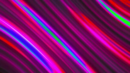 Poster - Blur neon lines. Computer generated 3d render