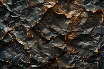 Poster - A close-up shot of a small piece of black paper, ideal for use in designs where a subtle background is needed