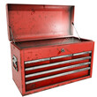 © Ricardo - 3d render red metal tool chest  with transparent background