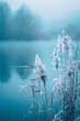 © Mark - Serene blue nature background capturing the tranquility a natural landscape, perfect for creating