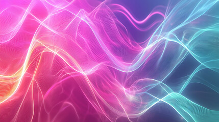 Wall Mural - vivid multicolored wave motion abstract art