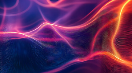 Wall Mural - vibrant energy waves abstract background