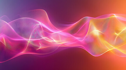 Wall Mural - colorful light waves abstract background