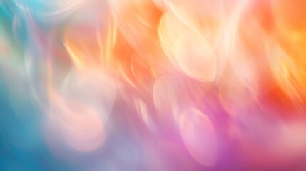 Wall Mural - Abstract blurred background with colorful bokeh lights and smooth gradients.