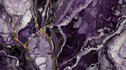 Canvas Print - amethyst color marble texture background, purple marble background, purple white marble background, purple mix marble texture background