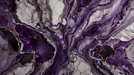 Canvas Print - amethyst color marble texture background, purple marble background, purple white marble background, purple mix marble texture background