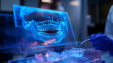 Poster - Holographic 3D Visualization Depicting a Step by Step Dental Cleaning Procedure for Medical Education Training and Patient Communication
