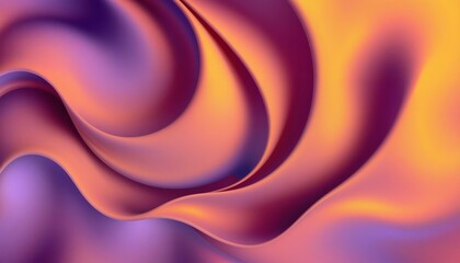 Wall Mural - a vibrant abstract background with flowing, swirling lines in shades of purple, orange, and yellow. 