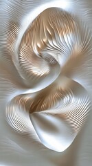 Gentle animal bas relief, minimalistic design with smooth lines, futuristic textures in a soft metallic finish, intricate and calming, perfect for decor