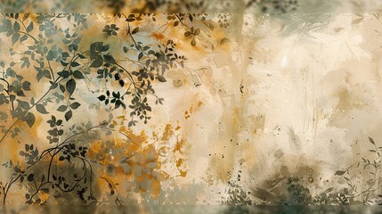 Sticker - Impressionist wallpaper with dappled light and soft brushwork highlighting spices and herbs