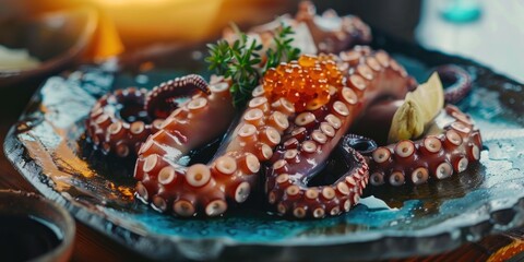 Canvas Print - Octopus Sashimi Portions