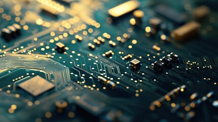 Poster - Close-up of a Circuit Board