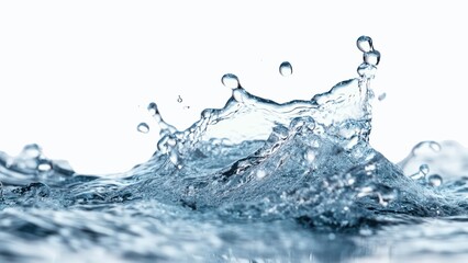 Poster - A splash of water is captured in a photo
