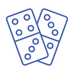 Canvas Print - Dominoes Icon