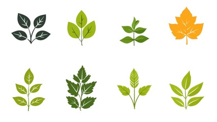 Poster - A collection of leafy plants in various shades of green
