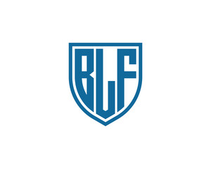 Fototapete - BLF logo design vector template. BLF