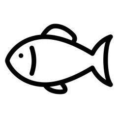 Canvas Print - fish icon 