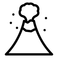 Sticker - volcano mountain icon 